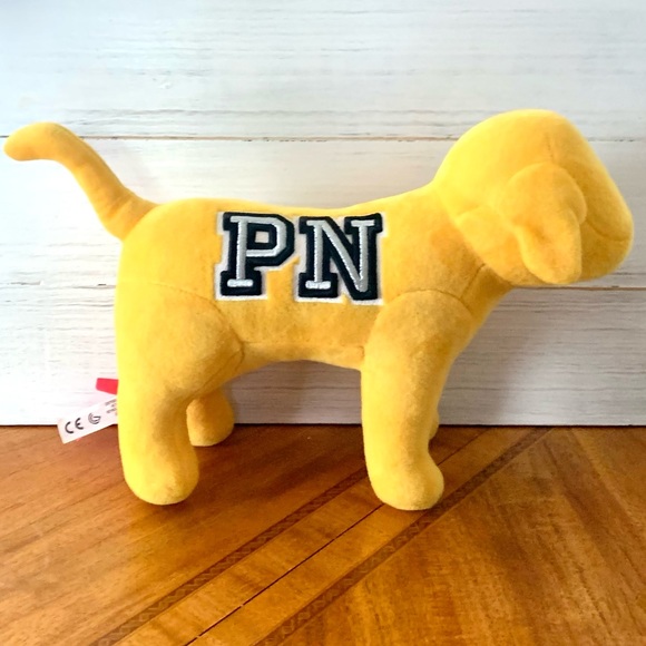 Pink Yellow Dog Pink Nation plush - Picture 1 of 5